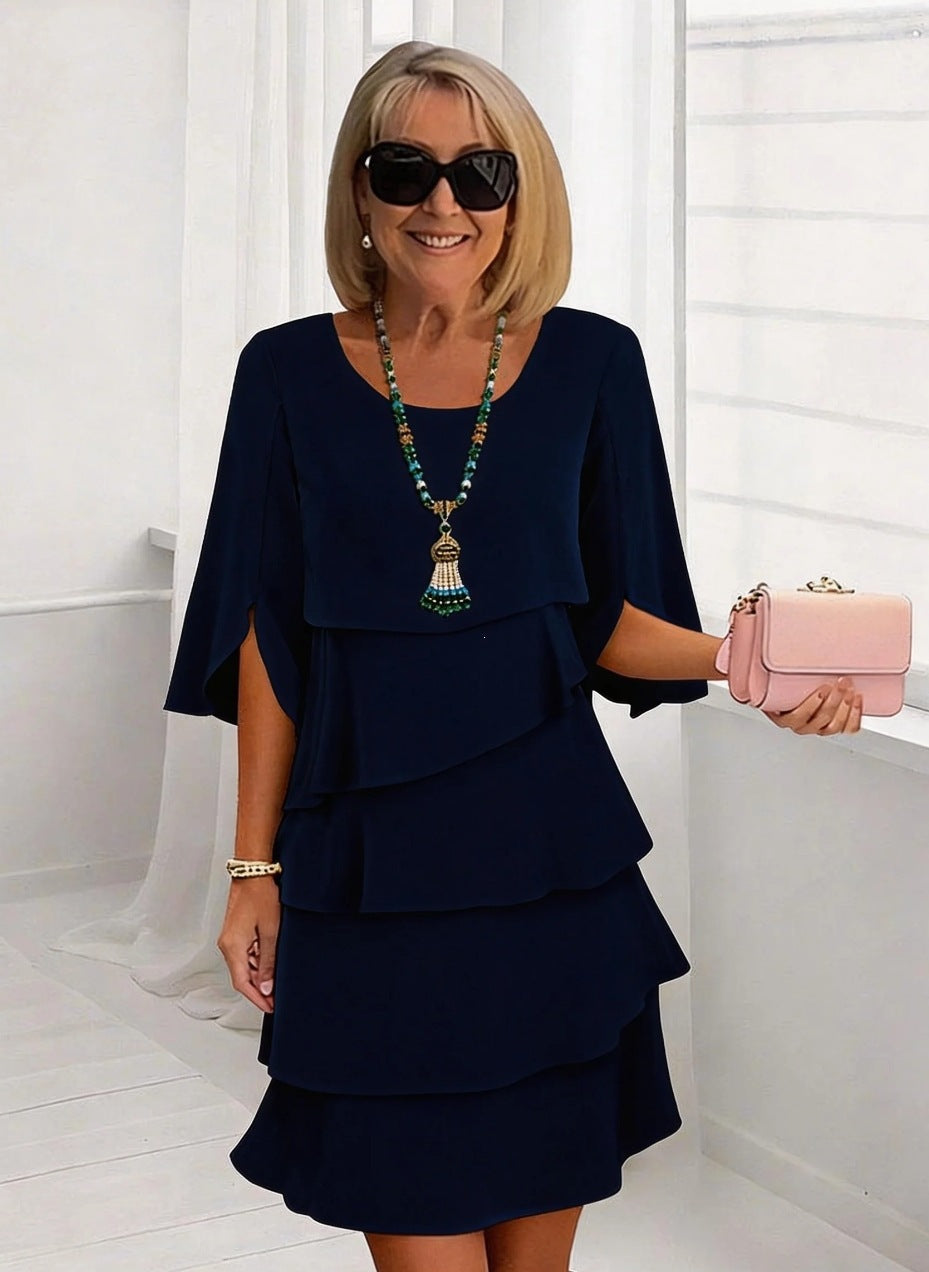 Casual Edge Layered Ruffle Dress