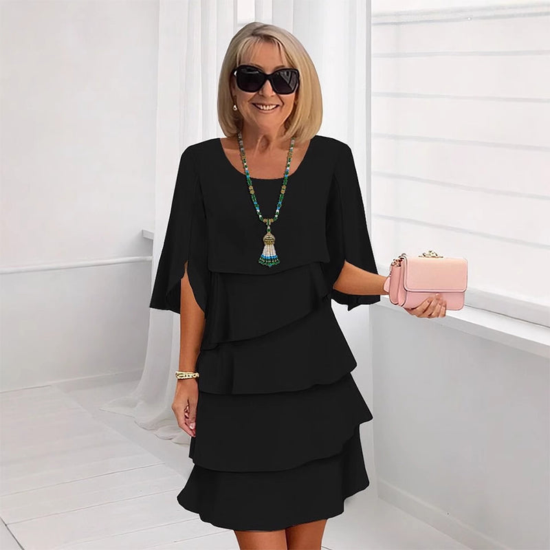 Casual Edge Layered Ruffle Dress