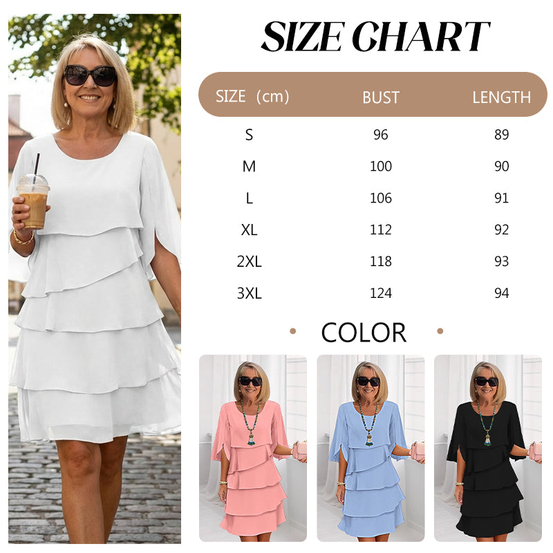 Casual Edge Layered Ruffle Dress