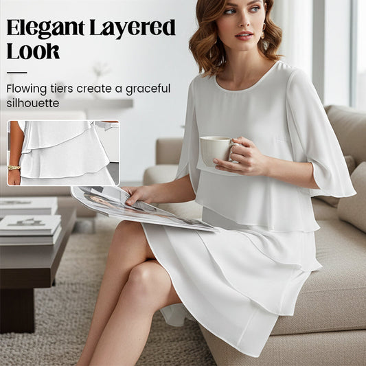 Casual Edge Layered Ruffle Dress